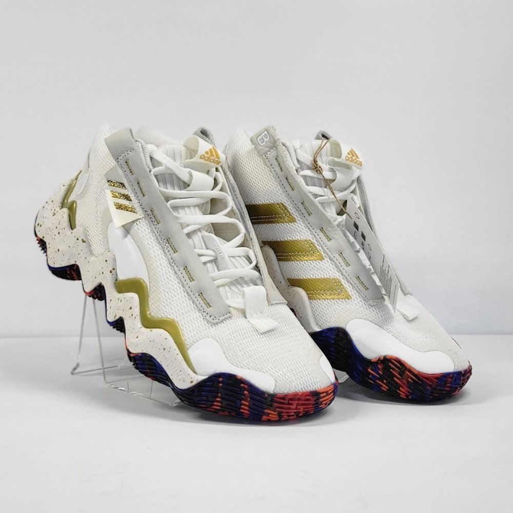 ADIDAS exhibit B mid basketball sneakers Sz 8 NEW